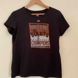 Authentic 2010 SF Giants Woman’s World Series  T-shirt Size S